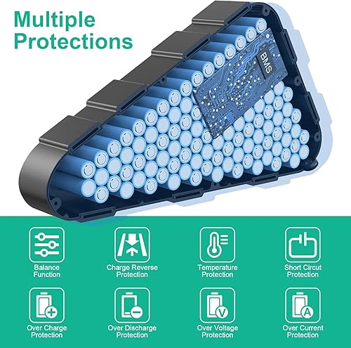 Miniatura 2 de JMSSKJ Batería de bicicleta eléctrica de 48 V 20 AH 30 A BMS batería de iones de litio para motor de 200 a 1000 W