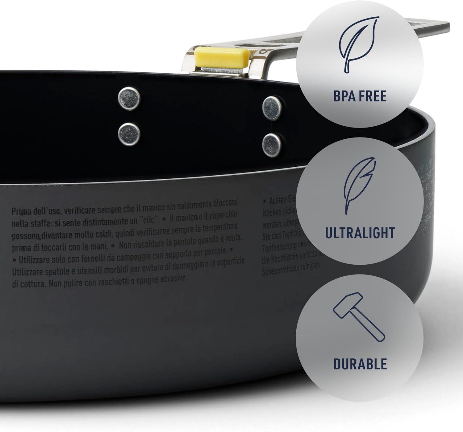 Sea to Summit Frontier Ultralight 8 Inch Camping Cooking Pan - Image 4