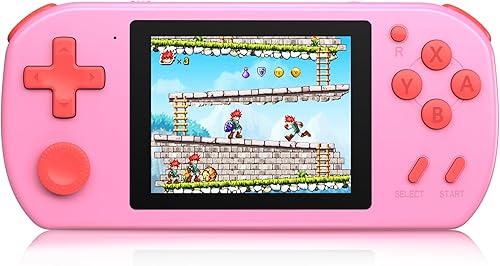 Beico Juegos de mano para niños y adultos con 268 videojuegos clásicos retro integrados, pantalla a color de 3.0 pulgadas, recargable, portátil,