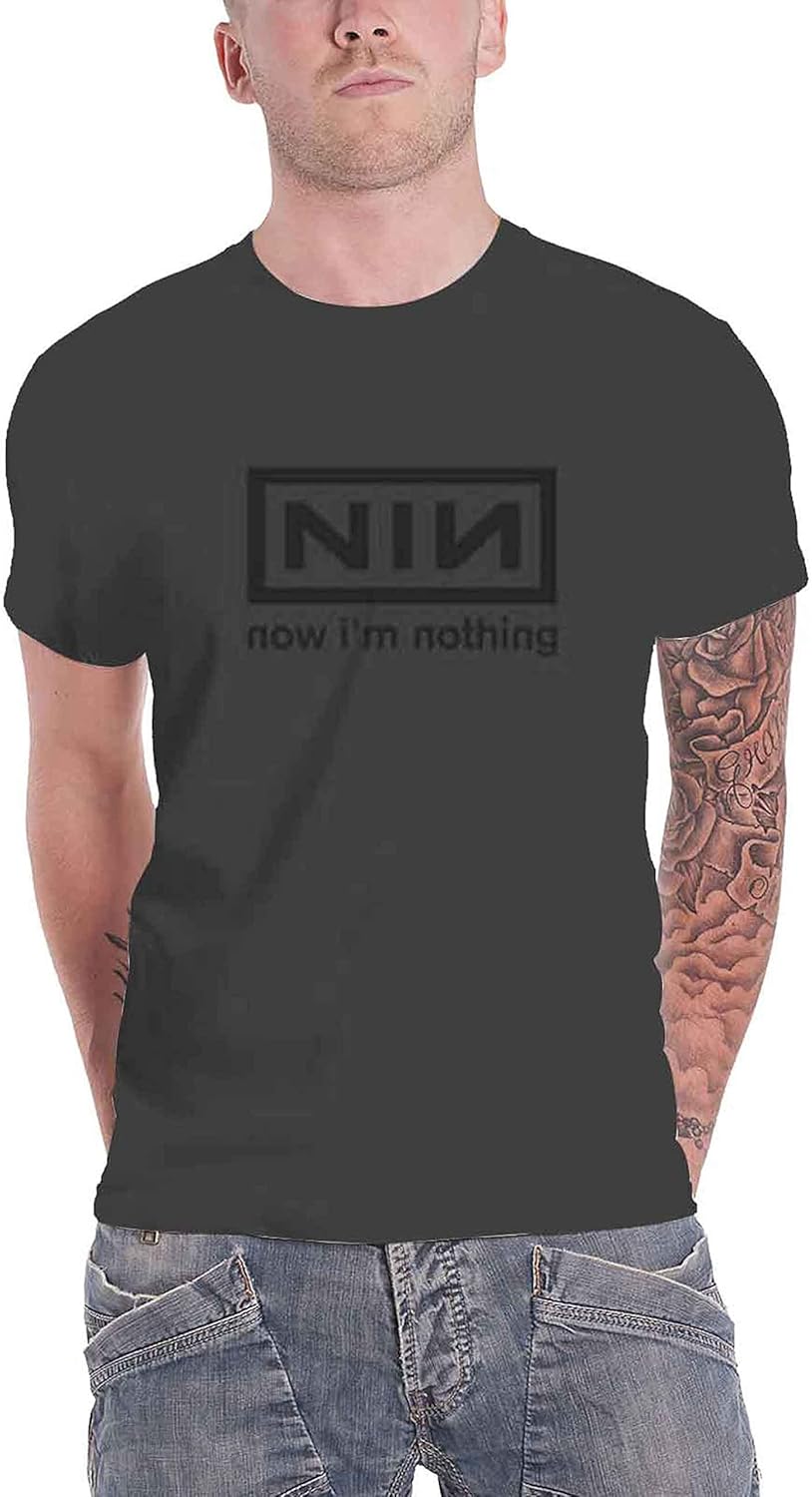 Nine Inch Nails T-Shirt Unisex - Offizielles Band Shirt In Charcoal Grey