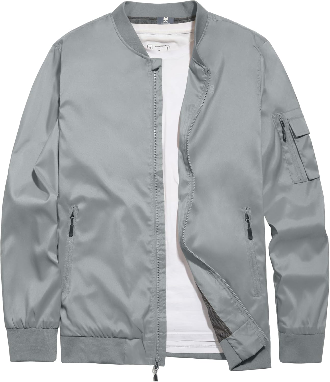 Little Donkey Andy Men's Lightweight Bomber Jacket Causal Fashion Flight Windbreaker Fall Spring Outdoor Coat