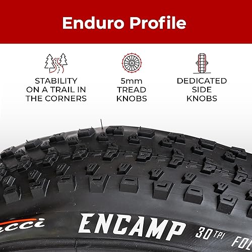 Miniatura 3 de Fincci Par de neumáticos plegables de bicicleta de montaña de 26 x 2.25 pulgadas 57-559 para bicicleta de carretera MTB Offroad  26 x 2.25 pulgadas,