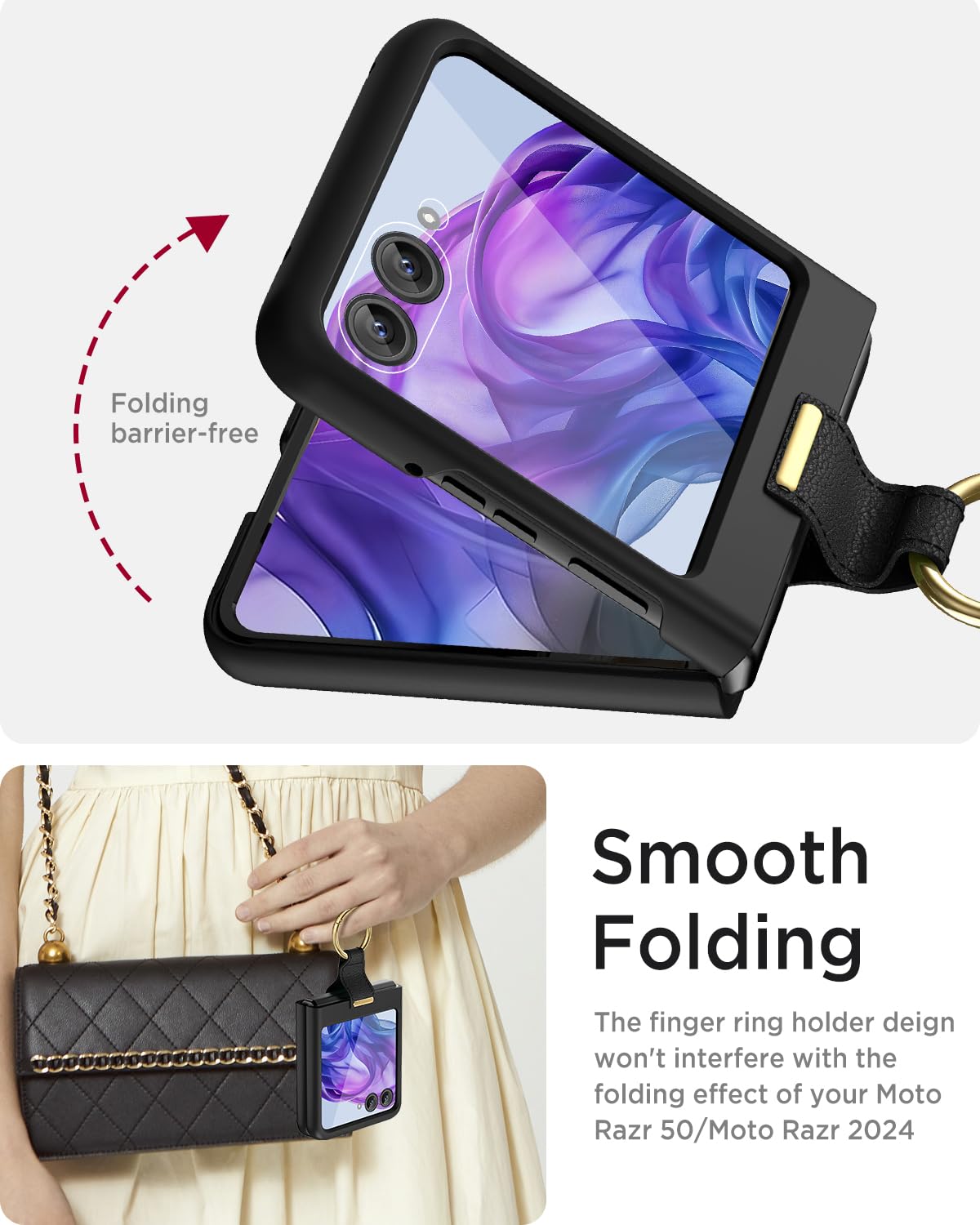 Miimall Custodia Sottile Compatibile con Motorola Razr 50
