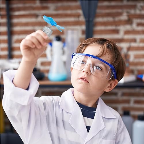 Miniatura 6 de Sntieecr Juego de 6 motores eléctricos, kit de mini circuito con motores CC de 25000 RPM, soporte de batería AA, rueda, kit de ciencia STEM