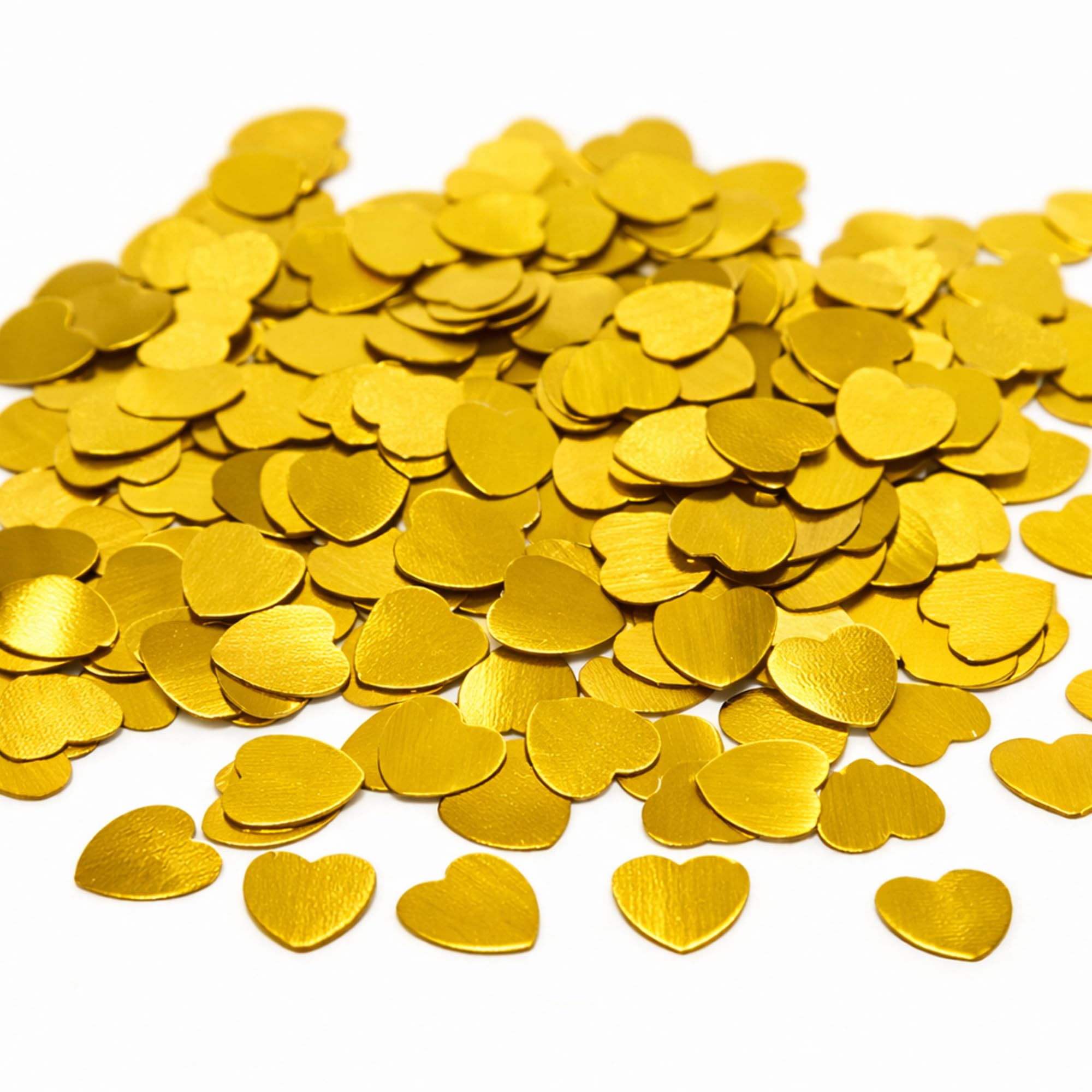 SHATCHI 14 Gram Golden Heart Shape Table Scatter Confetti Wedding Favour Anniversary Birthday Mother’s Day Party Decorations, Gold