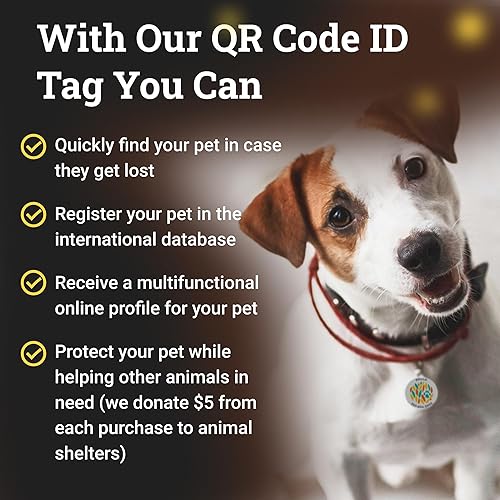 Miniatura 3 de Placa de identificación de perro con código QR, placa de identificación de mascota silenciosa grabada con perfil en línea (Bingo Bone)