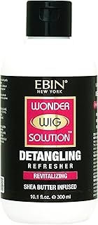 Wonder Wig Solution Detangling Refresher Cream 10.1oz for Wig | Protecting Hair and Gives Hydration with Shea Butter Infused Formula, Moisturizing and Soften Hair, Detangler Hair with High Shine