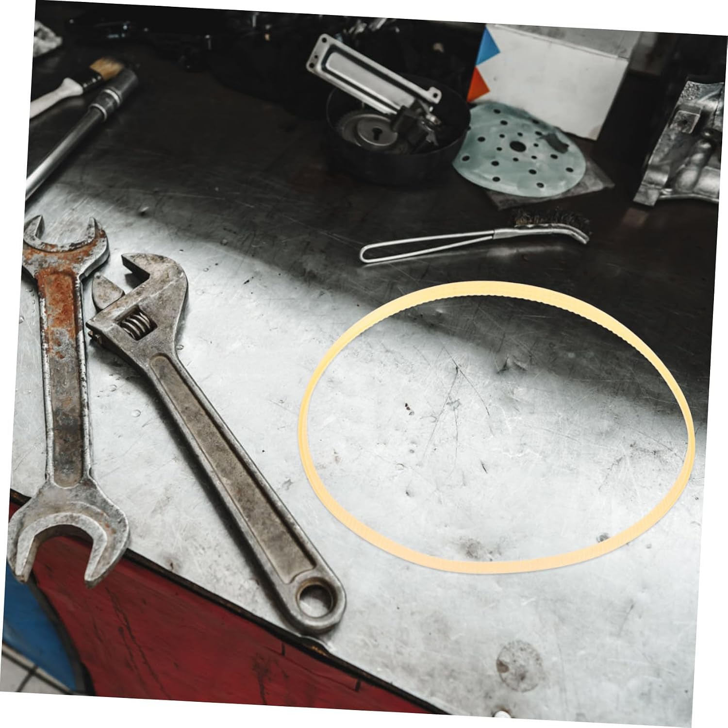 Drive Belt for Wheel Balancer Machine Stretchable Transmission Belt Easy Installation Durable Replacement for Tire Balancing Equipment Compatible Portable Tire Changer and Wheel