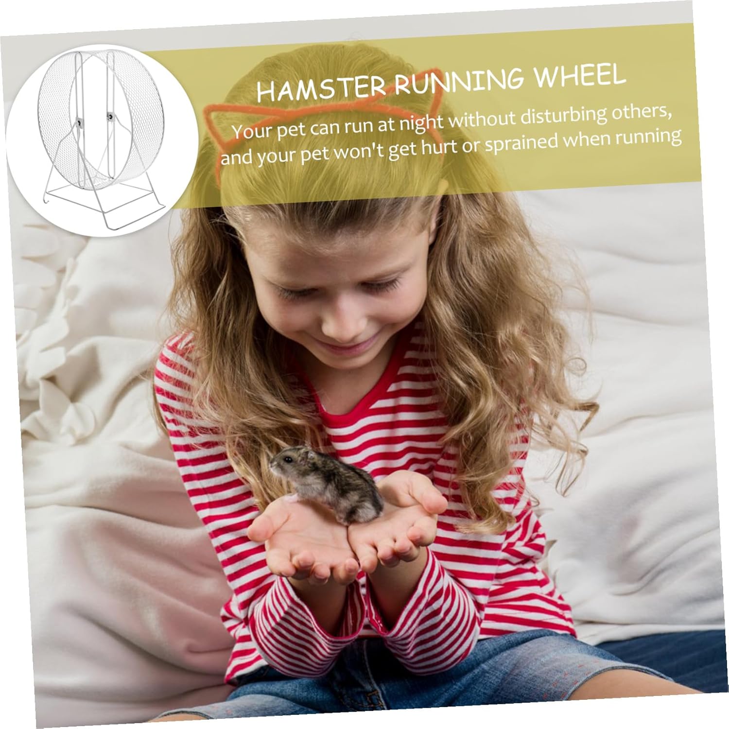 Silent Small Pet Running Wheel for Hedgehogs Hamsters Chinchillas and Rats Iron Construction Exercise for Healthy Muscle Building and Mental Wellness