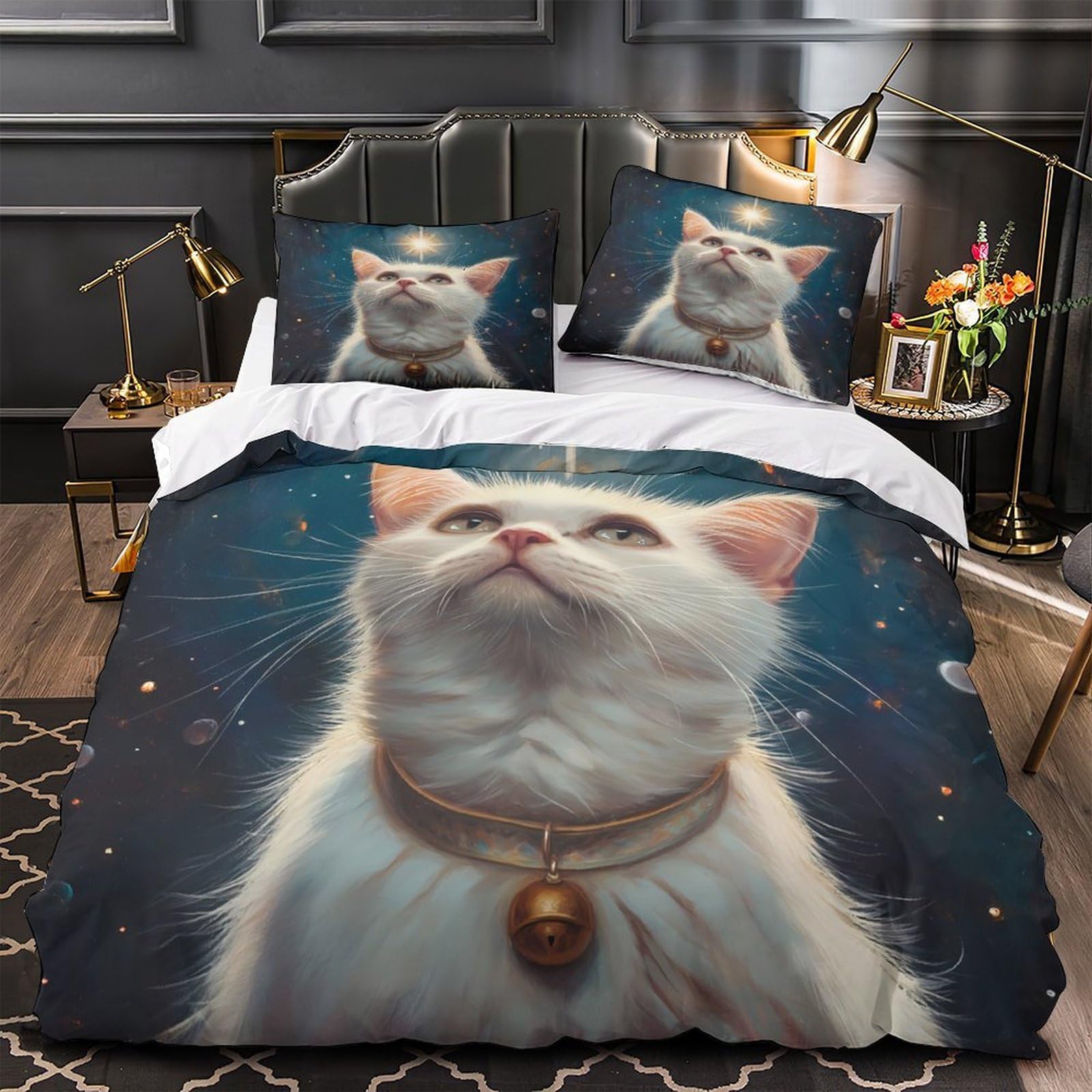 Housse de couette chat fantastique pour sublimer votre chambre double