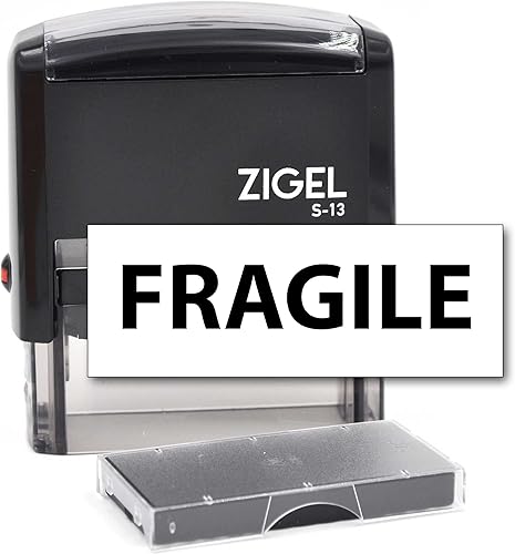 ZIGEL - Sello de dirección de retorno personalizado, sello de goma autoentintado, 1 línea, elige entre 15 colores de tinta