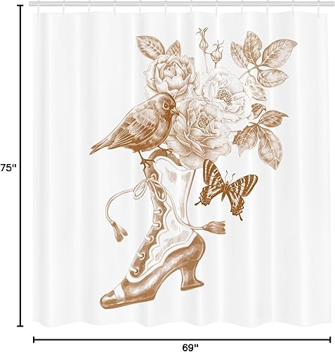 Miniatura 5 de Juego de cortina de regadera Ambesonne Collection, tela de poliéster