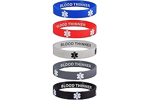 No Blood Bracelet JW - Privacy Enhanced Medical Alert Silicone Bracelet