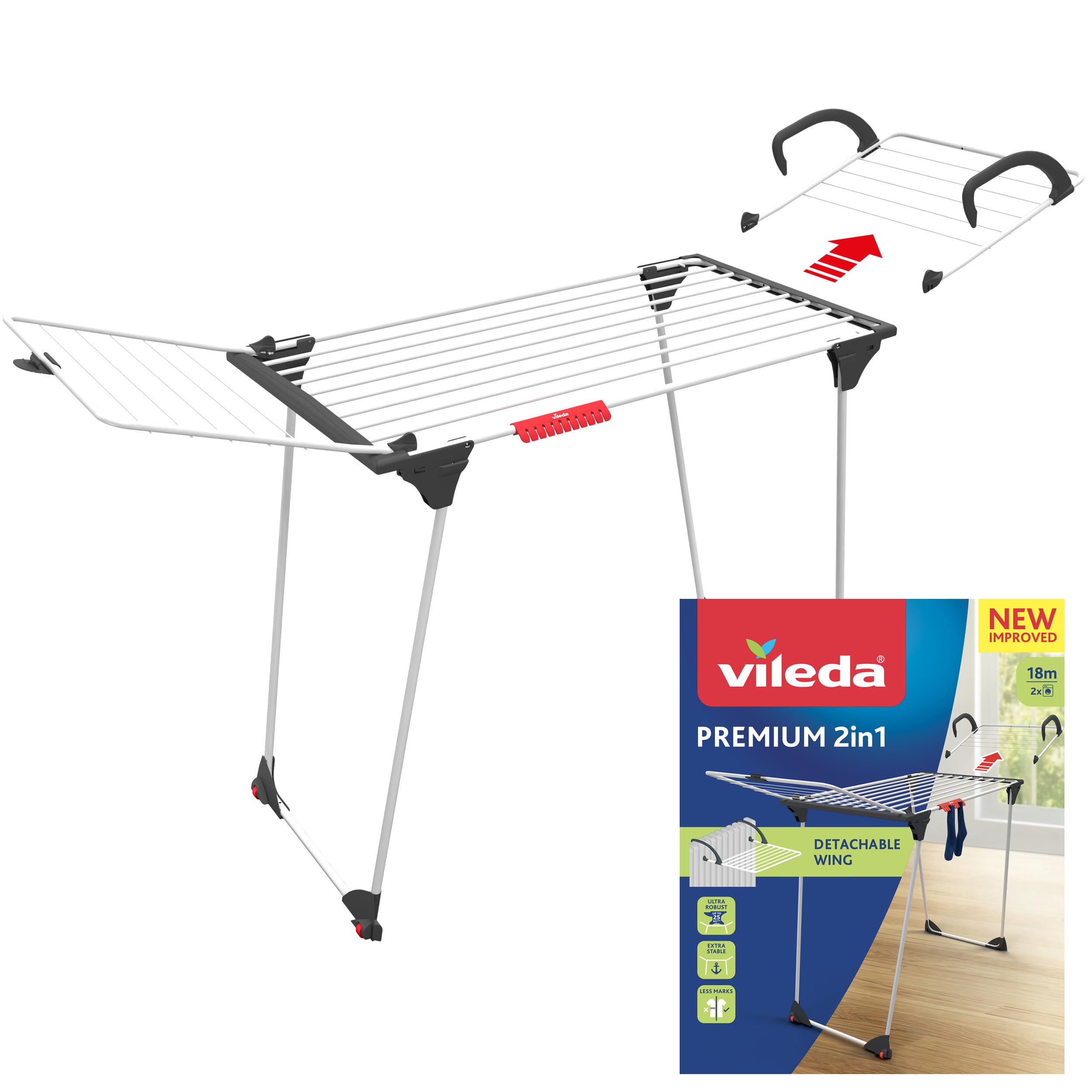Vileda Premium 2-in-1 Indoor Airer
