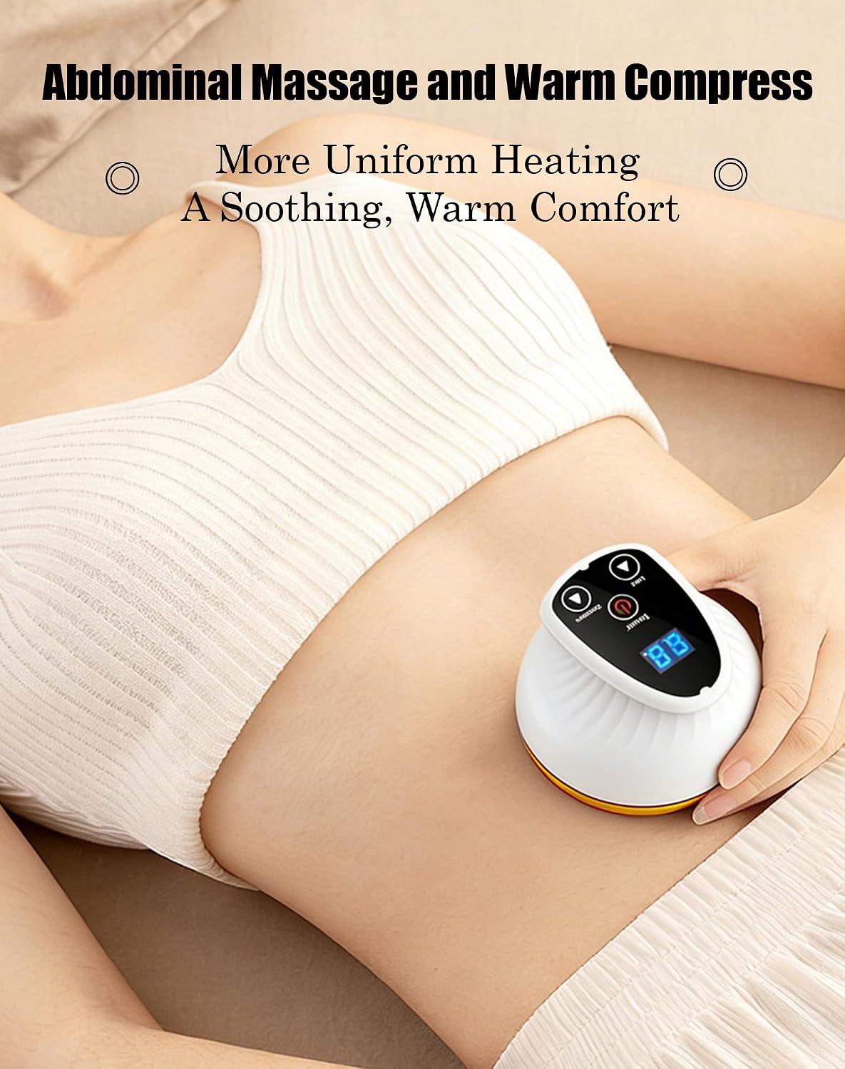 Relivo Cellulite Massager, Relivo Sculptpro - Firmer, More Toned & Smoother Skin, 4-in-1 Suction Cupper with Red Light for Leg, Abdomen, Back, Arms, Glutes, See Results 1 Week (Gold)