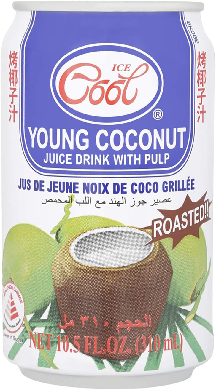 Ice Cool Roasted Young Coconut Juice With Pulp, 310 Ml