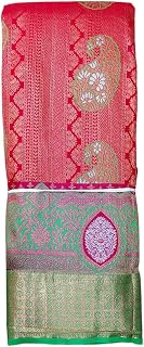 VFCollections Women's Kanchipuram Silk Pure Pattu Sarees With Blouse (VFC521-1) Price In India