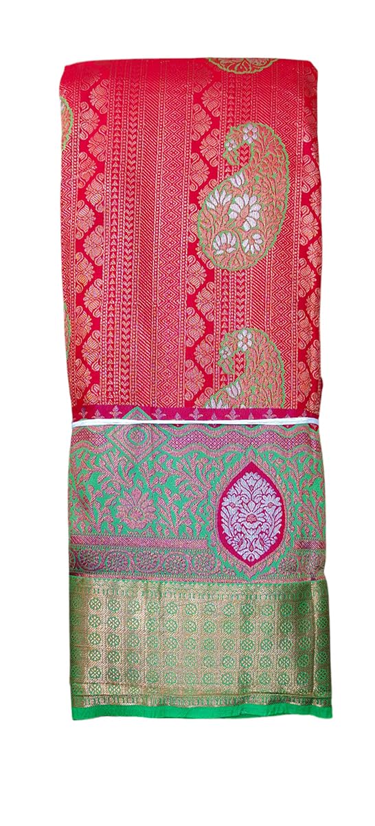 VFCollections Women's Kanchipuram Silk Pure Pattu Sarees With Blouse (VFC521-1) - Review, Price and Buying Guide