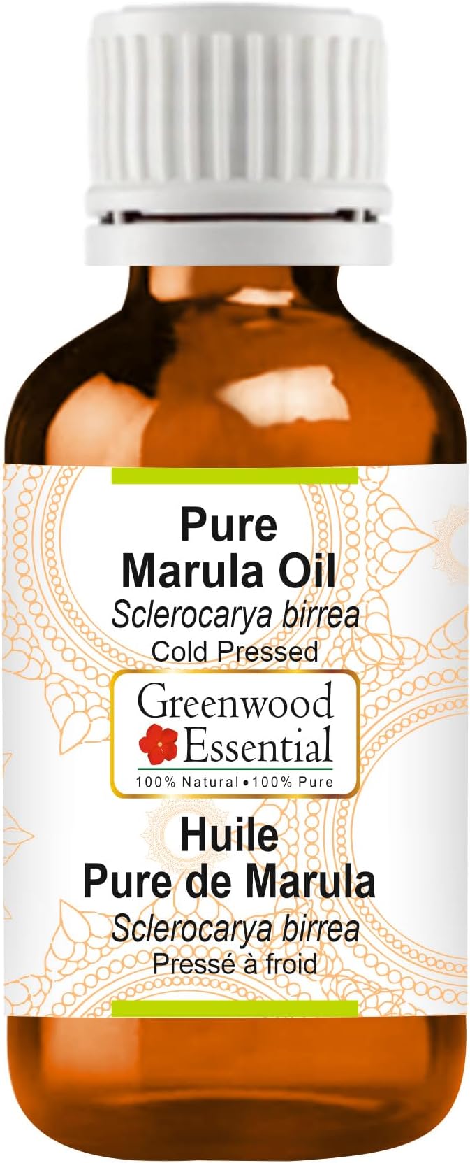 Pure Marula Oil (Sclerocarya birrea) | Cold Pressed | Natural | Undiluted | For Diluting Essential Oils | For Hair, Skin & Massage | Men & Women | 5ml