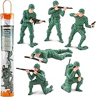 Vista 1 de Safari Ltd. Army Men Designer TOOB - 6 Figurines: Prone, Kneeling, Standing Infantry, Staff Sergeant, Commander, Radio Operator - Educational Toy