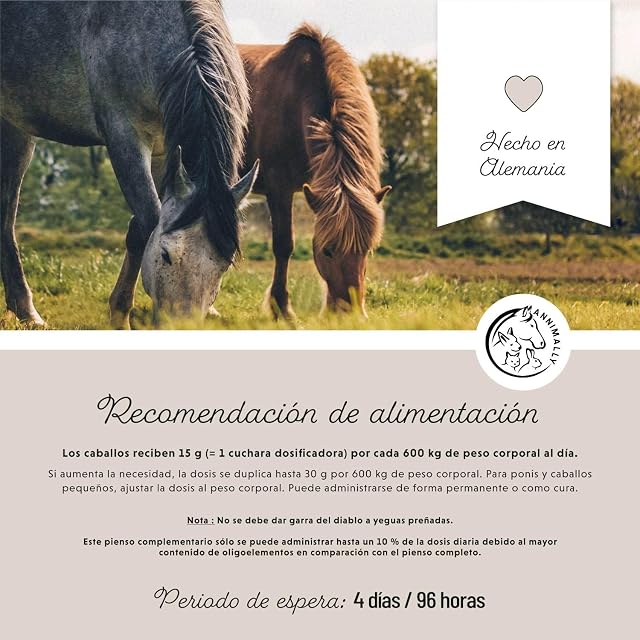 Foto 5 de 8 de Annimally Polvo para articulaciones de Caballos 850g con Garra del Diablo, MSM Caballos (azufre), glucosamina…