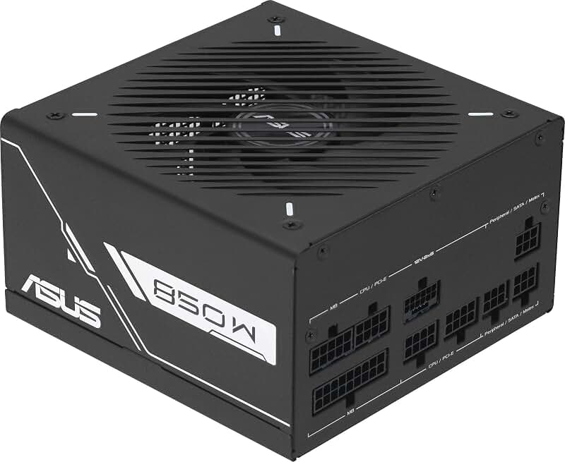 ASUS Prime 750W Gold (Alimentation entièrement modulaire, certifiée 80+ Gold, ATX 3.1, PCIe 5.1, câble 12 V-2x6, Double roulement à Billes, Garantie 8 Ans)