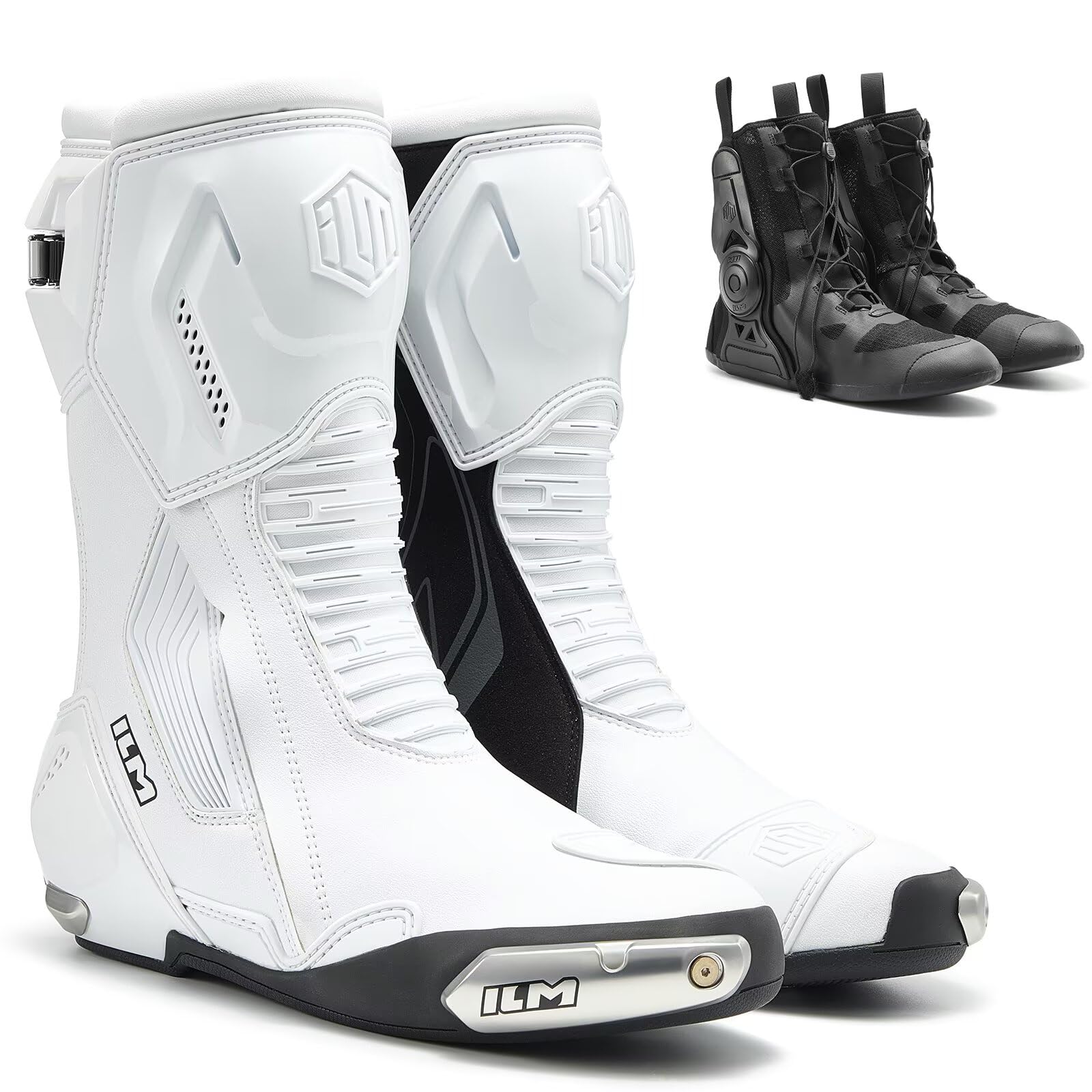 Amazon.com: ILM Motorcycle Racing Boots Enhanced Ventilation Anti