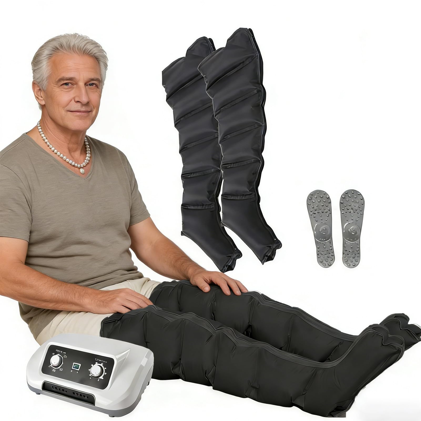 GZGHRZQS Lymphatic Drainage Massager | XXL Electric Air Compression Massager Machine | Full Body Waist Arm Leg Relax Instrument | For Full Body Massage Pressotherapy Lymphatic Drainage