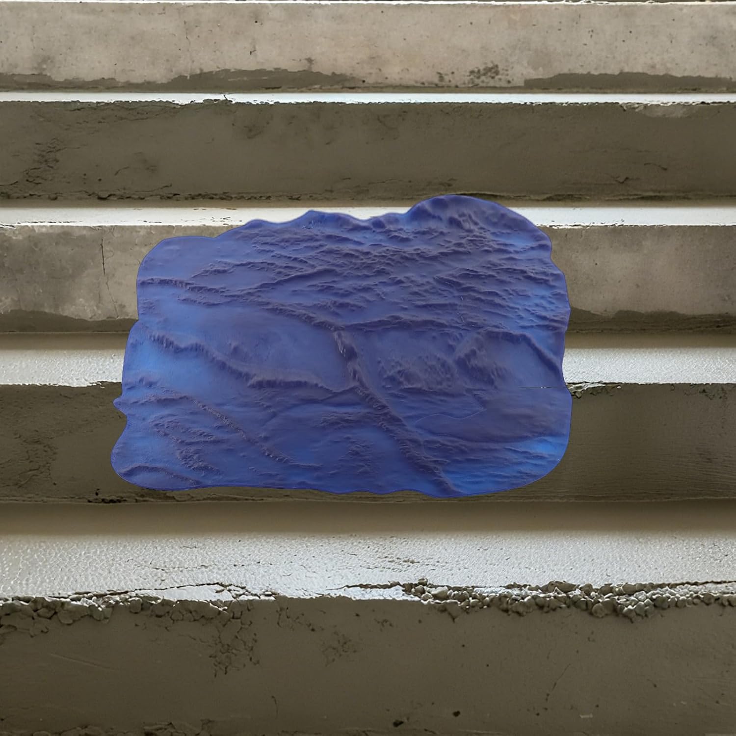 Concrete Stamps, 36" X 36" Slate Floor Imprint Stamp Molds with Edge Trimmer Concrete Texturing Skin Stamp Stone Tile Texture Mat Concrete Molds and Forms