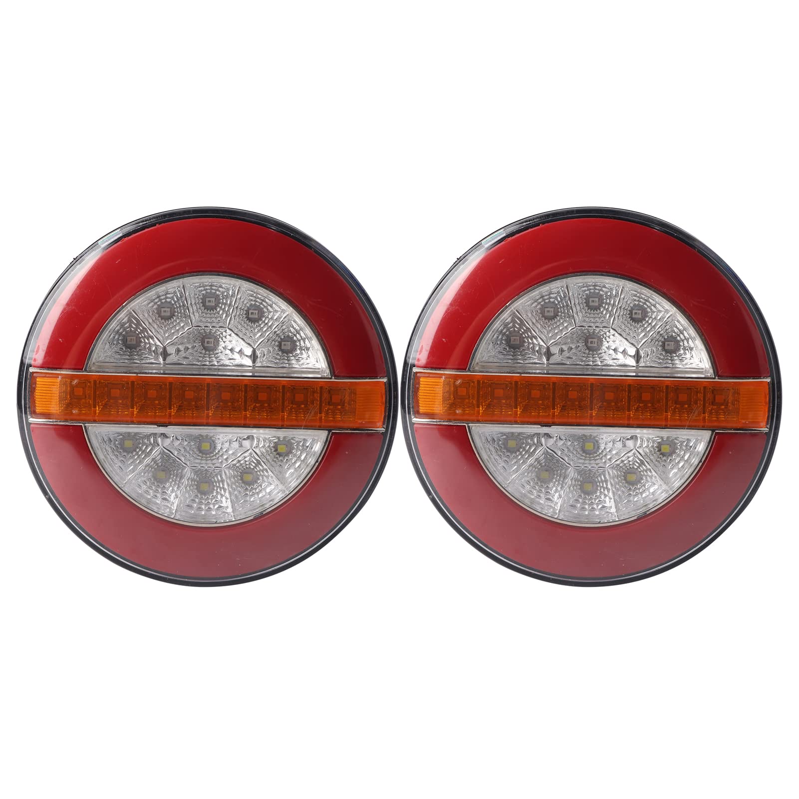 Acouto 2PCS LED Tylne Tylne światła 24 V Zamknij Wskaźnik Hamulca Lampa Zatrzymana Ipx6 dla Przyczepy Ciężarówki RV Ogon Lightturn Lampa - Lampeverse Lamptrold Ogonowa