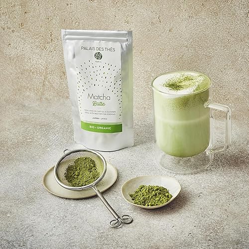 Miniatura 2 de Palais des Thés - Mezcla orgánica con leche matcha  Polvo de té verde japonés orgánico premium para lattes, batidos y cocina  Bolsa de 1.75 onzas