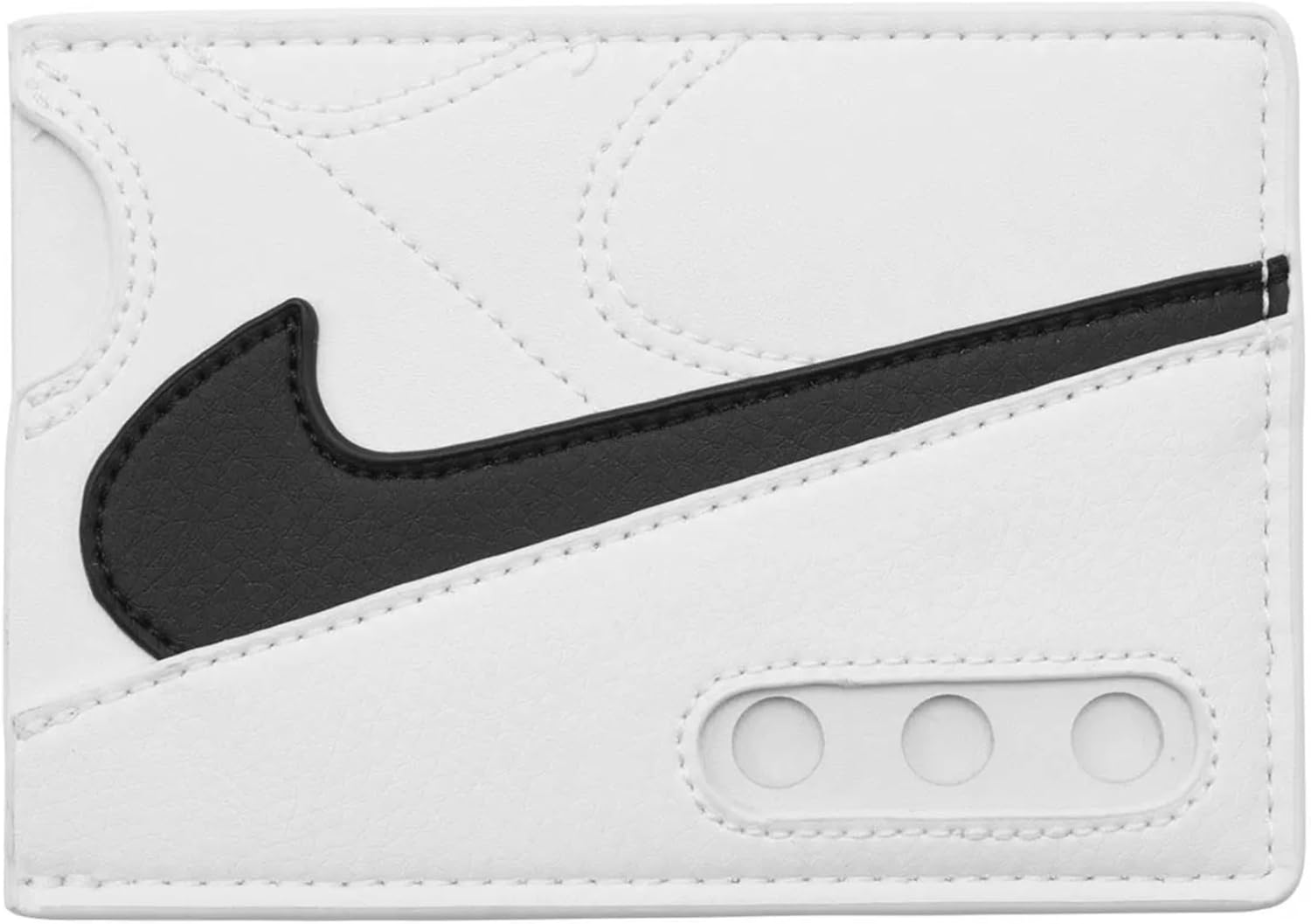Nike Icon Air Max 90 Card Wallet – Sleek Everyday Carry with Air Max Attitude (White/Black,OSFM)