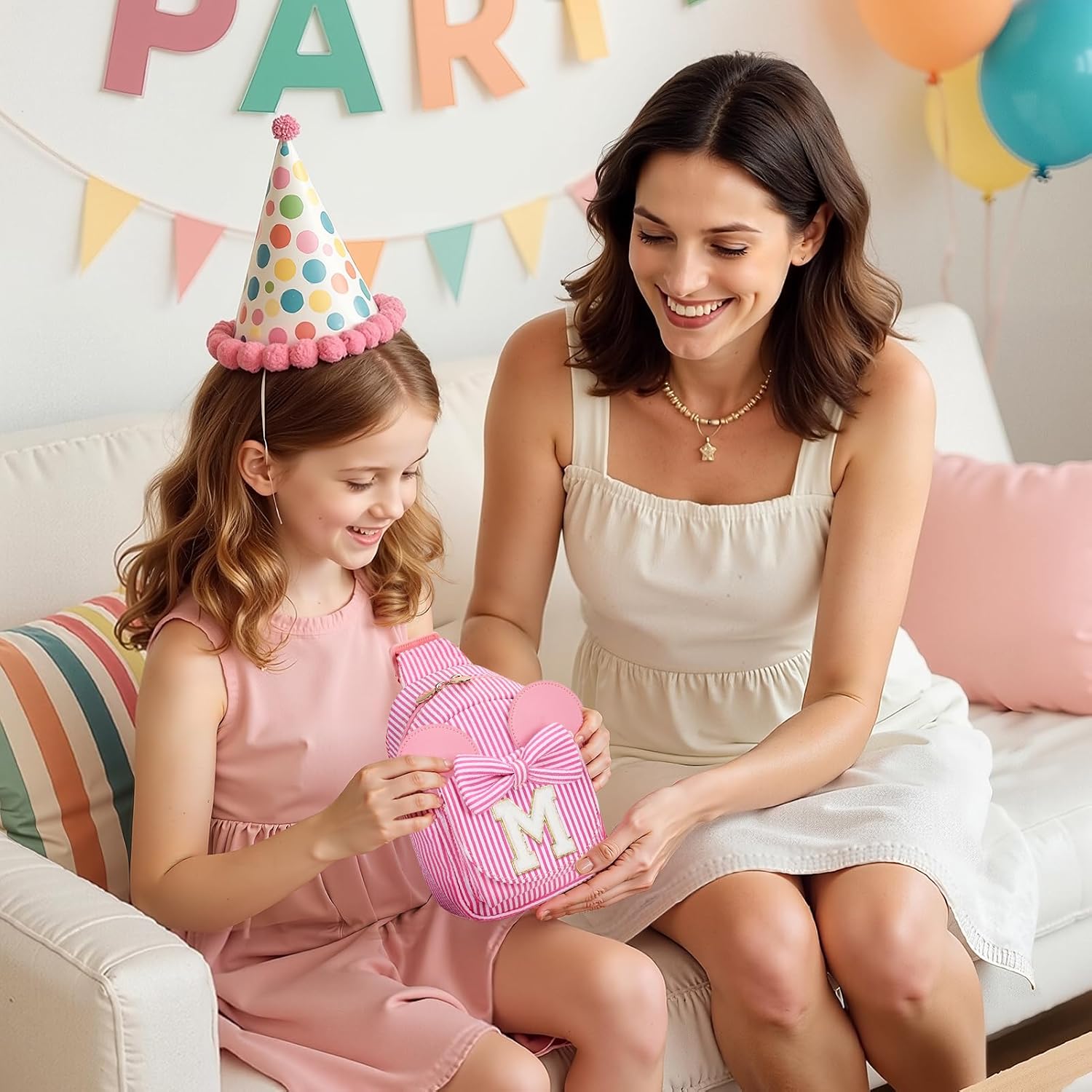 mibasies Initial Sling Bag for Girls, 4 Year Old Girl Birthday Gifts, Letter M - Image 5