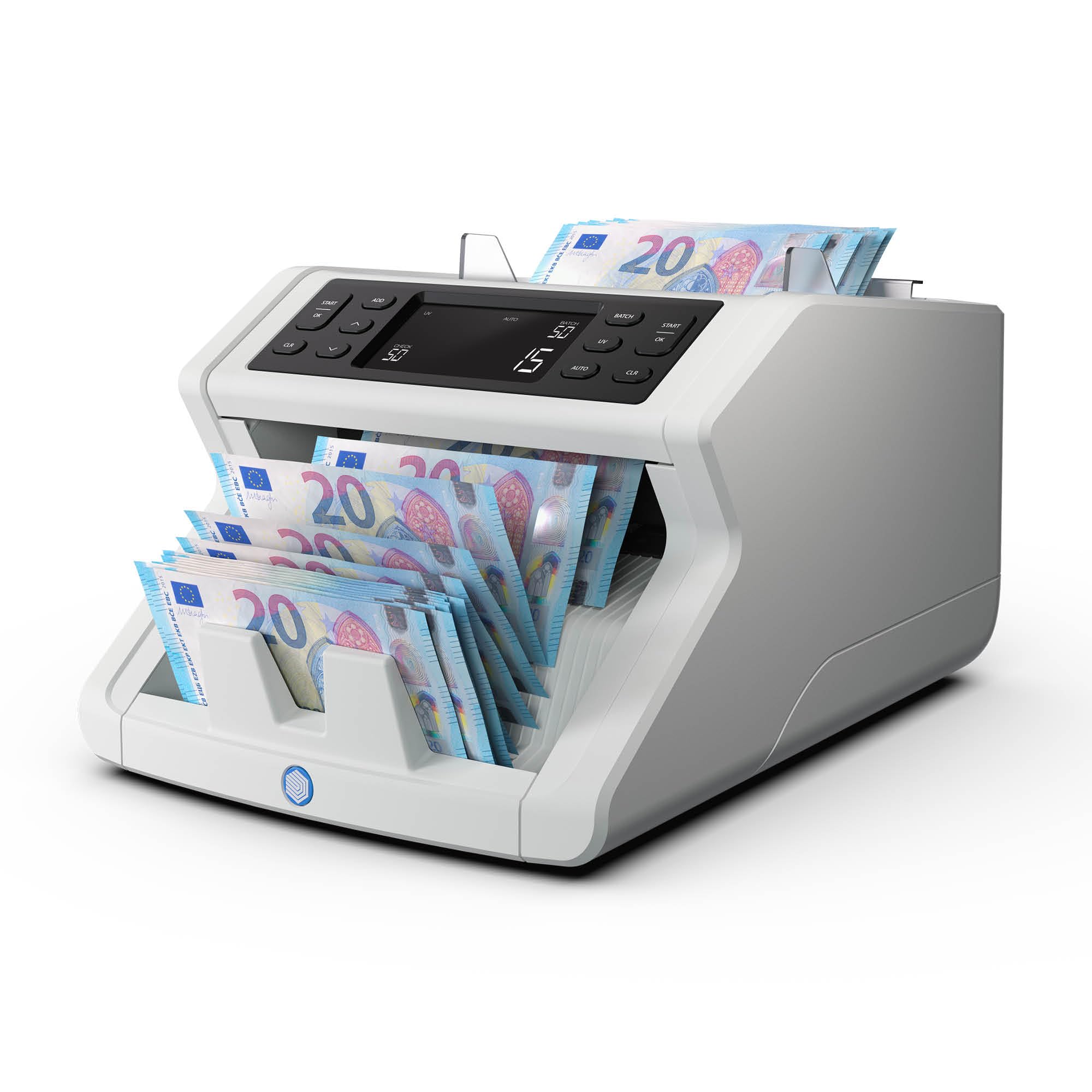 Safescan Contadora de Billetes 2210 para Billetes Clasificados - Contadora detectora de Billetes Falsos en 3 Puntos - Máquina para Contar Billetes Clasificados de Todas Las divisas