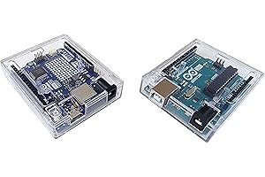 Arduino Uno R3 and Arduino Uno R4 WiFi Enclosure - Transparent