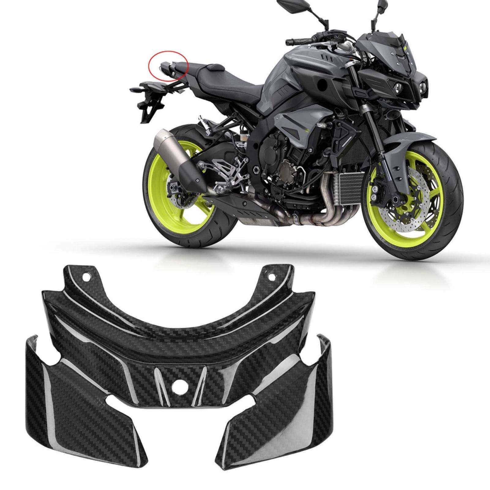 Yctze Copertura di protezione del fanale posteriore del motociclo in fibra di carbonio Copertura di protezione del fanale posteriore per MT-10/FZ-10 2016-2018 Accessori Moto per mt-10 per yamaha mt-10