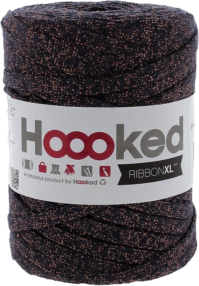 Ribbonxl Lurex Cotton T-Shirt Yarn - 120m, 250g (Stardust Bronze)