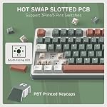 RK ROYAL KLUDGE S98 Mechanical Keyboard w/Smart Display & Knob, Top Mount 96% Wireless Mechanical Keyboard BT/2.4G/USB-C, Hot Swappable, Software Support, Massive Battery, 98 Keys