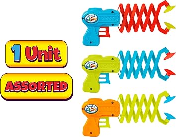 JA-RU Robot Arm Claw Grabber Gun (1 Toy Assorted) 12 Inch Long Reach. Reacher Grabber Pickup Tool Kids Toys. Interactive Play & Learning Toy. Hand Eye Coordination Training. 5614-1p