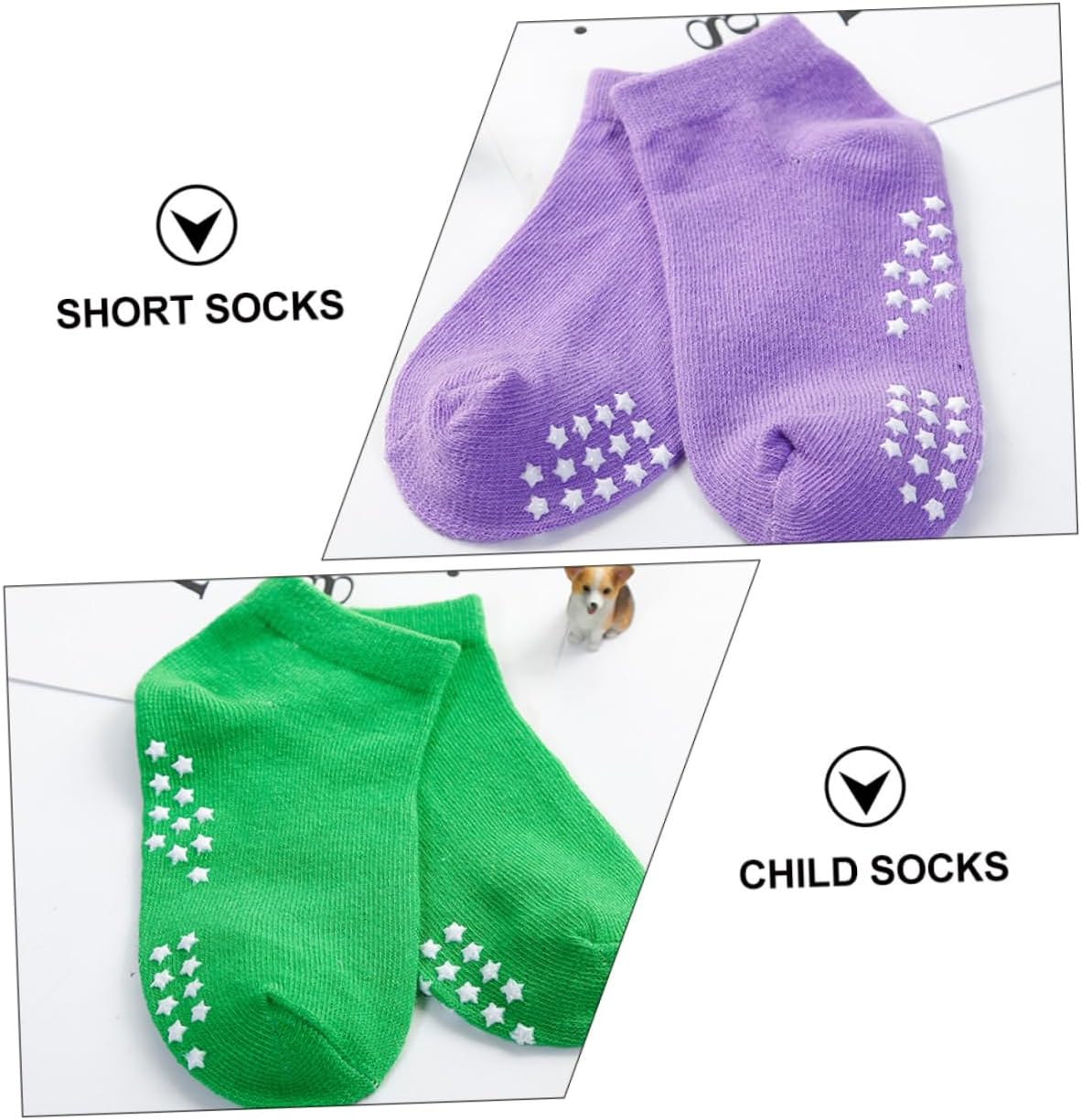 CALLARON 6pairs Parent-boy Girl Yoga Socks Cotton Boys and Girls Socks Moisture Wicking Ankle for Summer