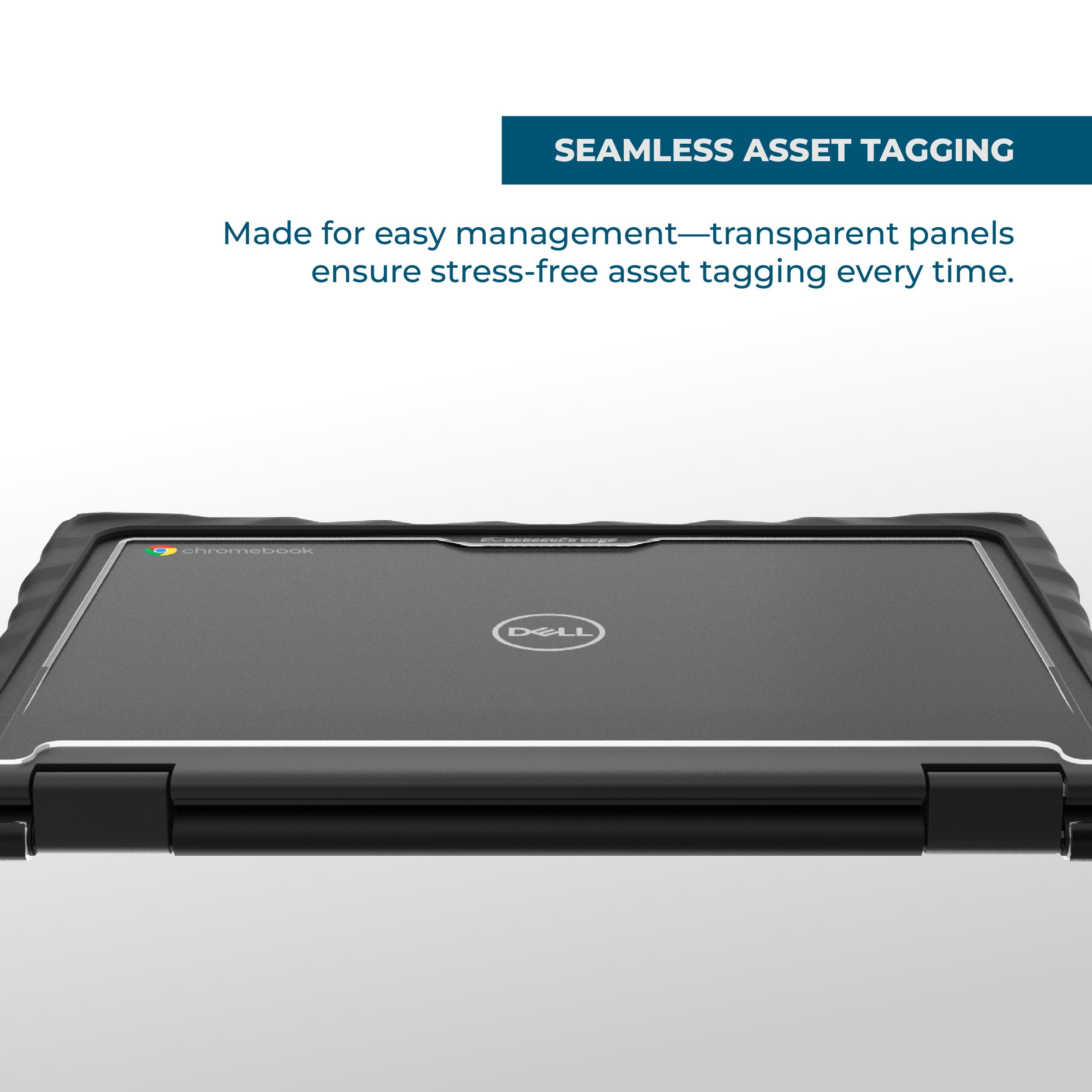 Gumdrop DropTech - Funda rígida para Laptop DELL Chromebook 3120 | 3110 | 3100 (Clamshell), Resistente a Prueba de caídas, a Prueba de Golpes, protección fiable para Dispositivos para Estudiantes de
