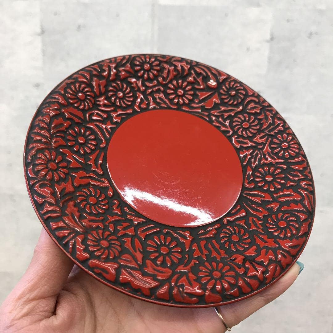 仙台工芸品 堆朱(ついしゅ) 菓子器 来客用 漆器 - 通販 - toptelha.net.br