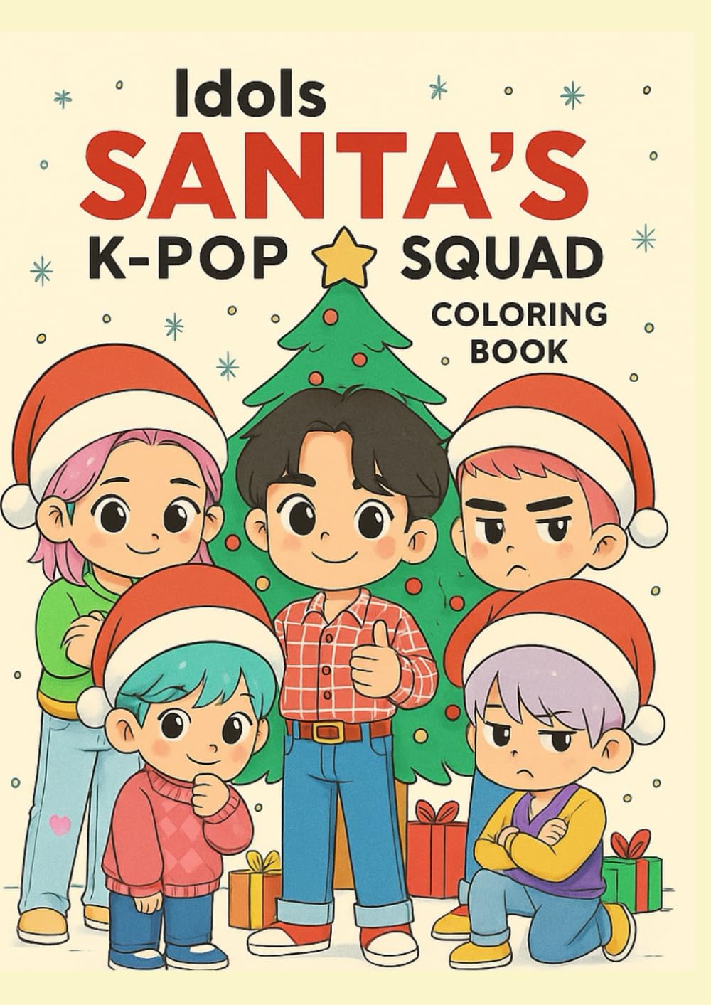 Idols Santa's K-Pop Squad - Coloring Book