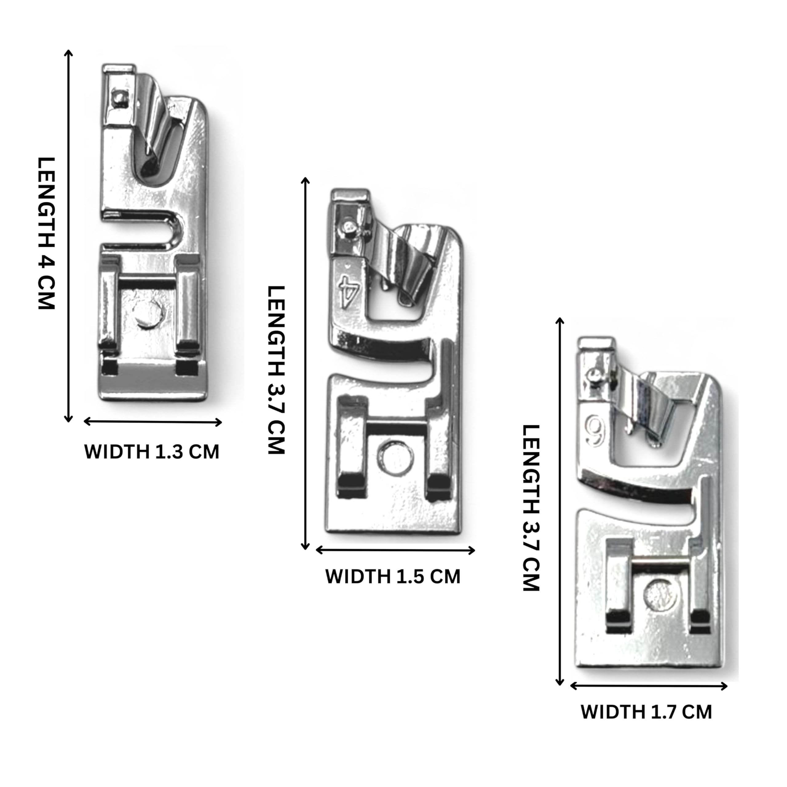 ZENITH Rolled Hem Presser Foot Set, 3 Pieces, 6mm/4mm/3mm — Amazon image 2