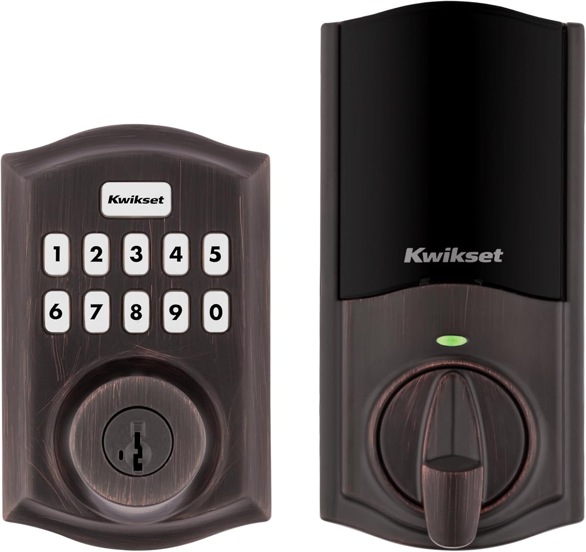 HomeConnect 620 Z-Wave Long Range Enabled Keypad Smart Lock Convenient Keyless Entry, Customizable User Codes, Ring Alarm Compatible, Hub Required, Sold Separately Venetian Bronze Traditional