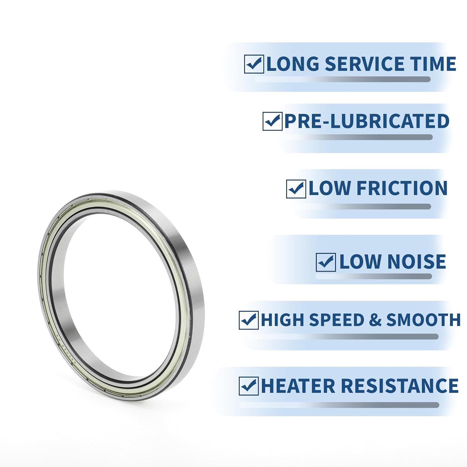 ACROPIX 6820ZZ Deep Groove Ball Bearings P6 100x125x13mm Lubricated Bearings Double Metal Seal Silver Tone Scooter Skateboard Wheel