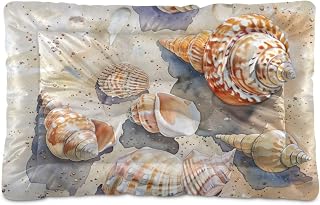 susiyo Seashells on The Summer Beach Small Dog Bed for Small Size Dog Pet Bed for Puppy Sleeping - 24x18 inch