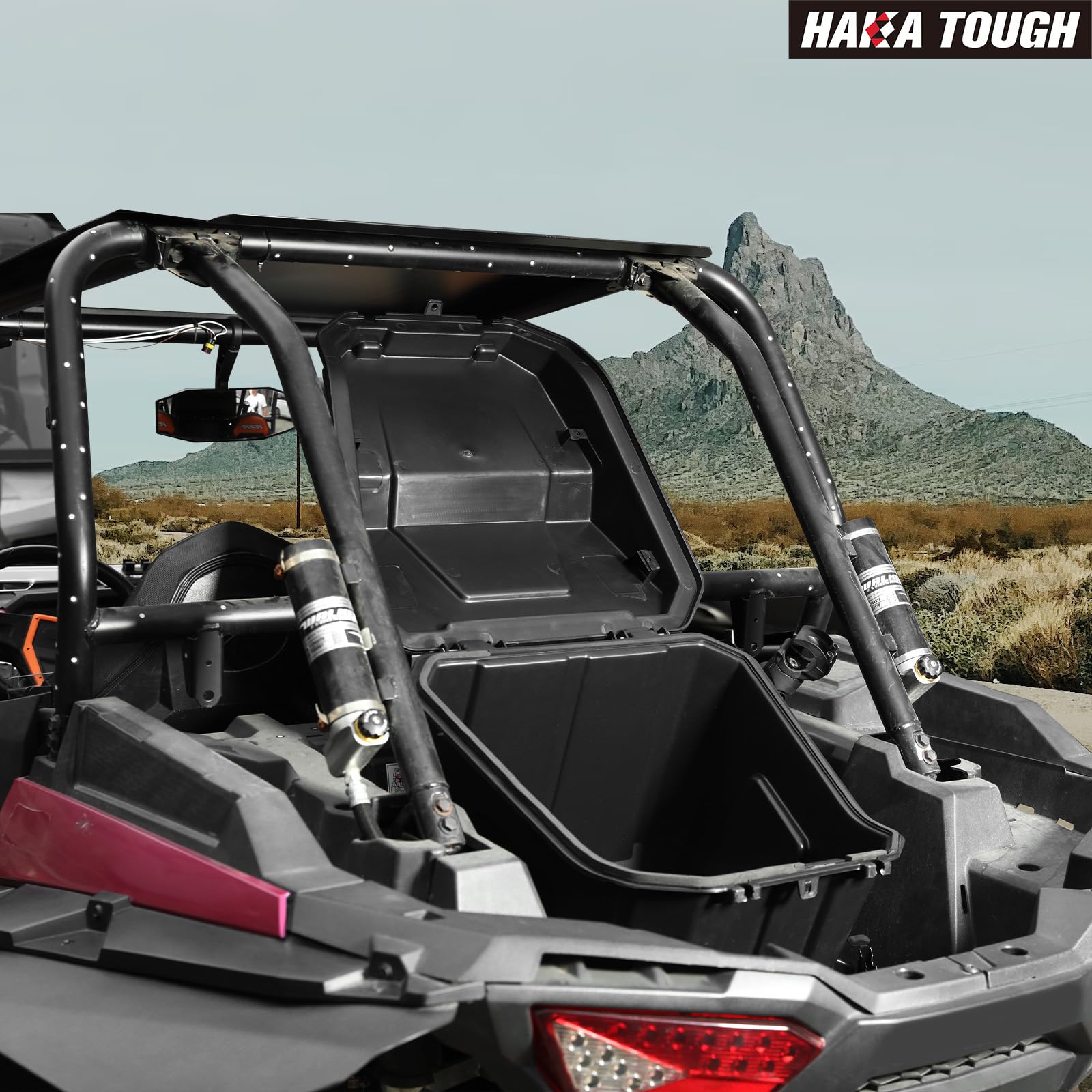 HAKA TOUGH Caja de carga de almacenamiento trasera de 69 cuartos de galón para Polaris RZR 1000 XP /XP4/900/Turbo / 1000 S accesorios