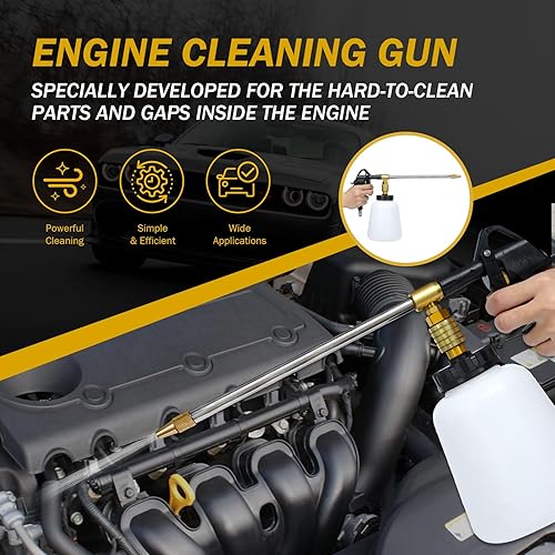 Miniatura 3 de Pistola de limpieza de automóvil, pistola de aire de alta presión, pistola de limpieza que explota rápidamente la suciedad y el polvo de la