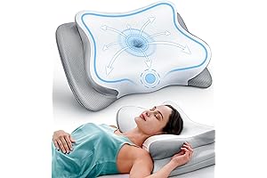 Ease Now Neck Support Pillow for Advanced Pain Relief - Odorless Memory Foam Pillows